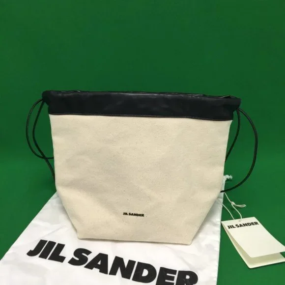 Jil Sander NWT Small Canvas Drawstring Crossbody Bag - Picture 5 of 9